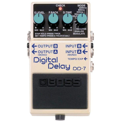 Boss DD-7 Digital Delay Bundle w/ Boss PSA-120S2 Power Supply Effects and Pedals / Delay