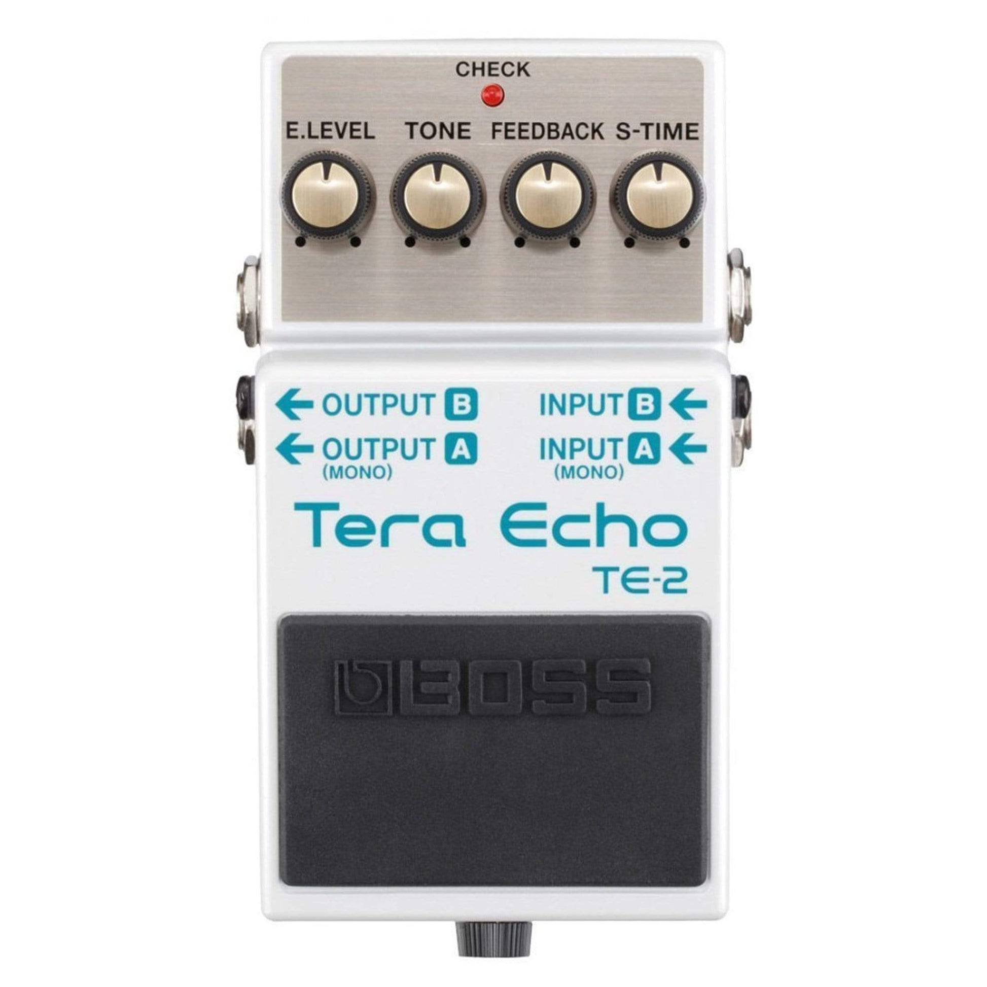 Boss TE-2 Tera Echo Bundle w/ 2 Roland Black Series 6 inch Patch Cables Effects and Pedals / Delay