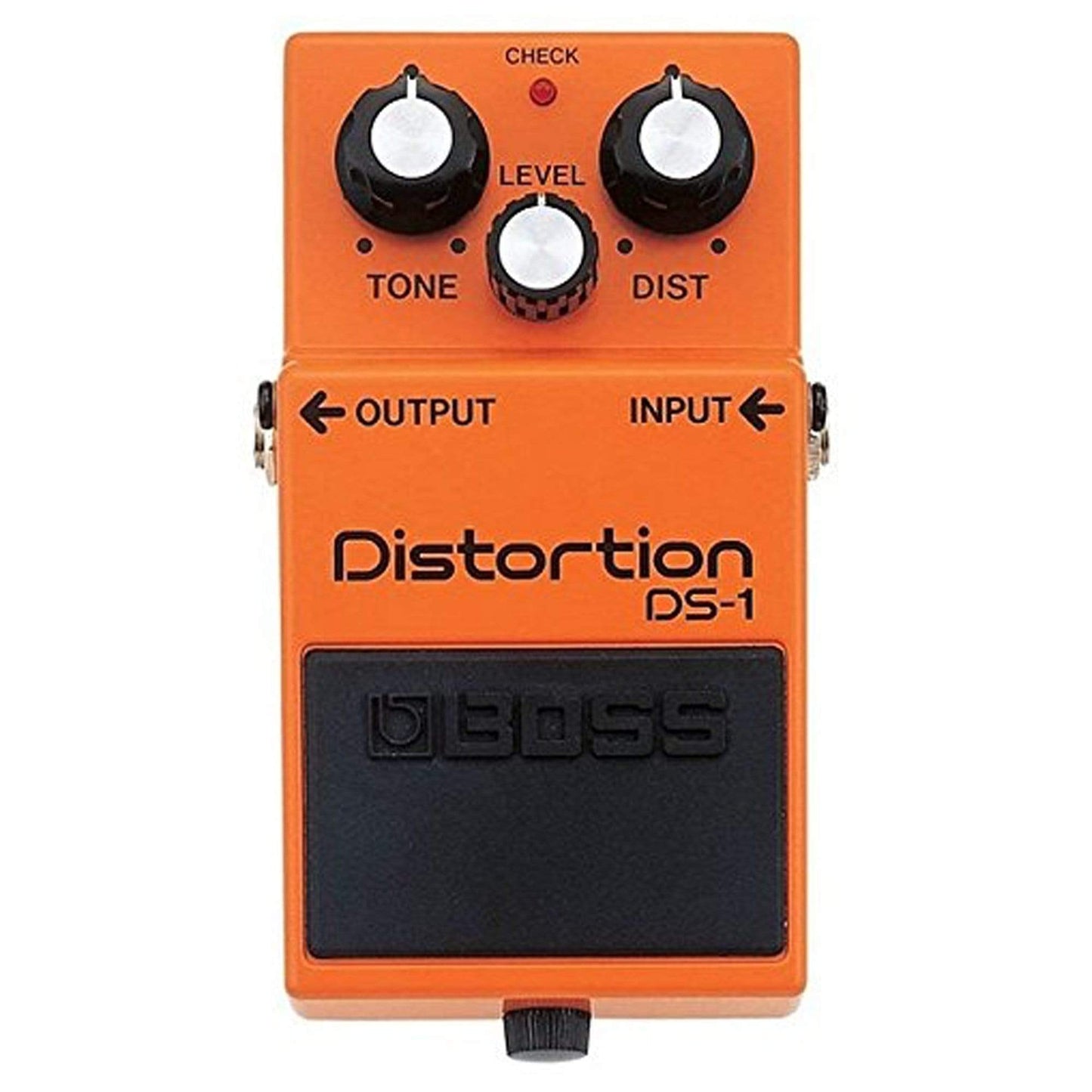 Boss DS-1 Distortion Bundle w/ 2 Roland Black Series 6 inch Patch Cables Effects and Pedals / Distortion