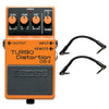 Boss DS-2 Turbo Distortion Bundle w/ 2 Roland Black Series 6 inch Patch Cables Effects and Pedals / Distortion