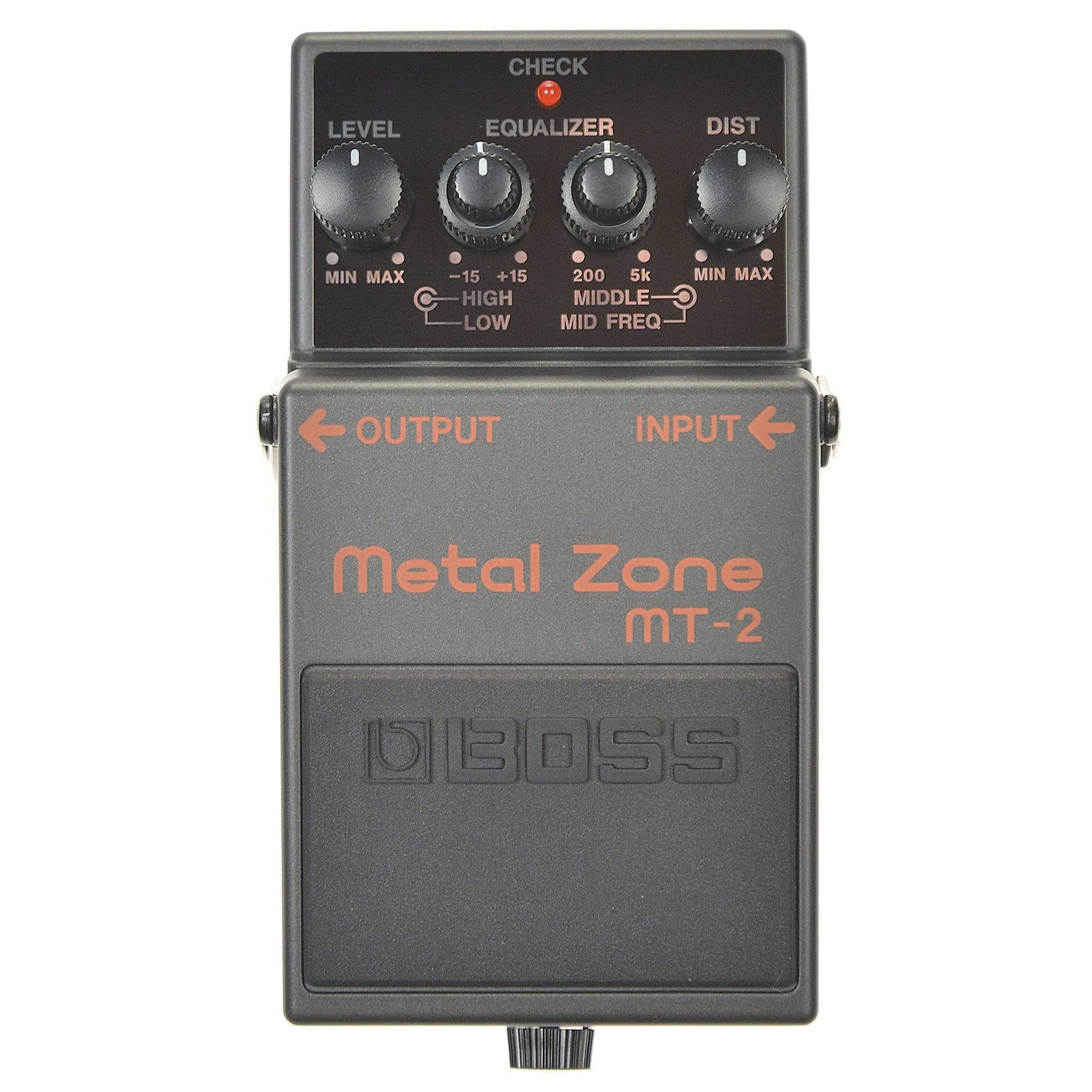 Boss MT-2 Metal Zone Bundle w/ Boss PSA-120S2 Power Supply Effects and Pedals / Distortion