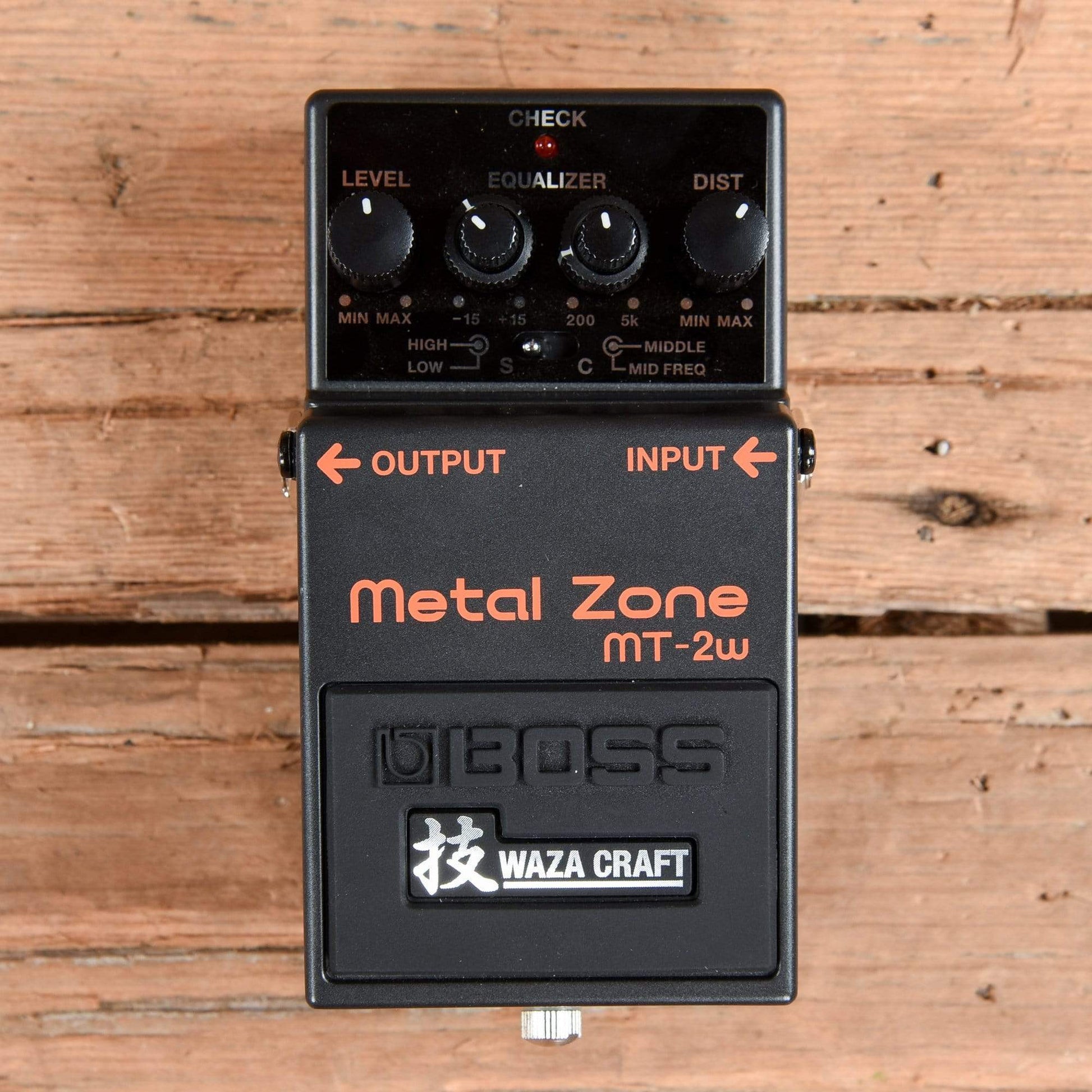 pedal metal zone Boss MT-2W Metal Zone Waza Craft Distortion Pedal – Chicago Music Exchange