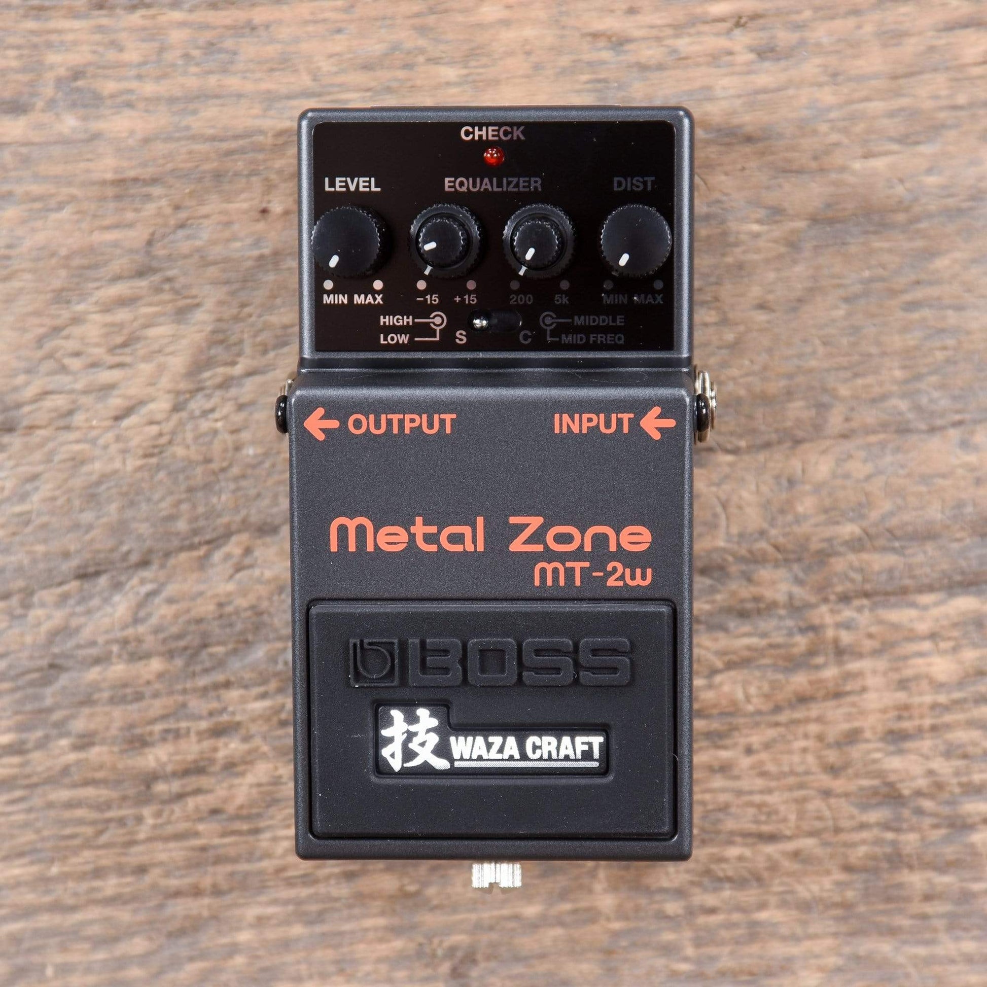 waza pedals Boss MT-2W Metal Zone Waza Craft Distortion Pedal