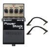 Boss ST-2 Power Stack Bundle w/ 2 Roland Black Series 6 inch Patch Cables Effects and Pedals / Distortion