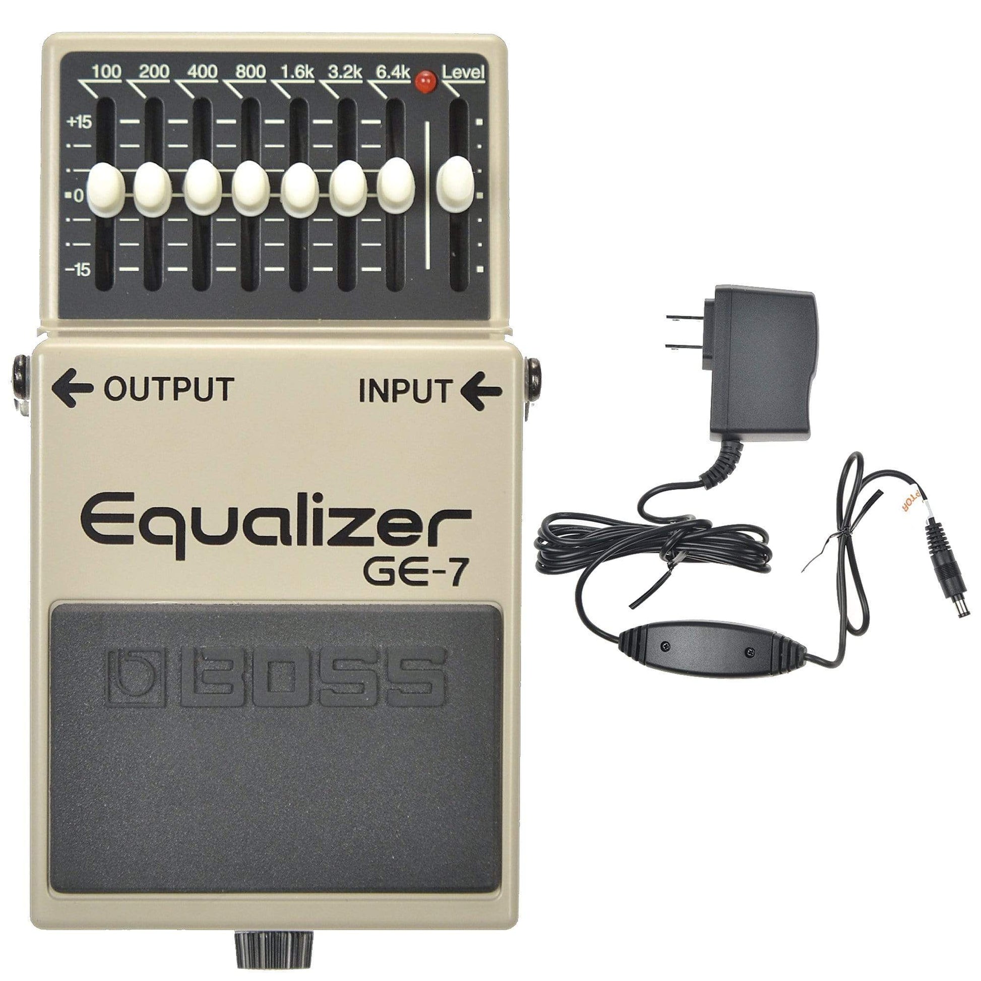7 band eq pedal Boss GE-7 Equalizer Bundle w/ Boss PSA-120S2 Power Supply – Chicago Music Exchange