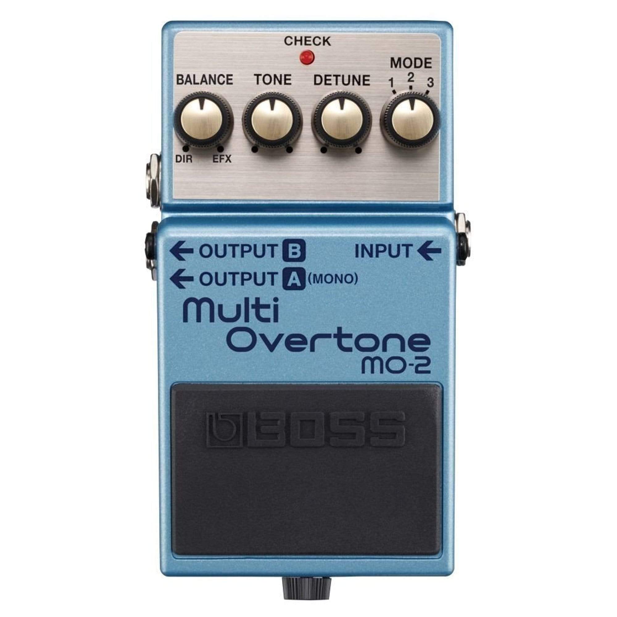 Boss MO-2 Multi Overtone Bundle w/ 2 Roland Black Series 6 inch Patch Cables Effects and Pedals / Multi-Effect Unit