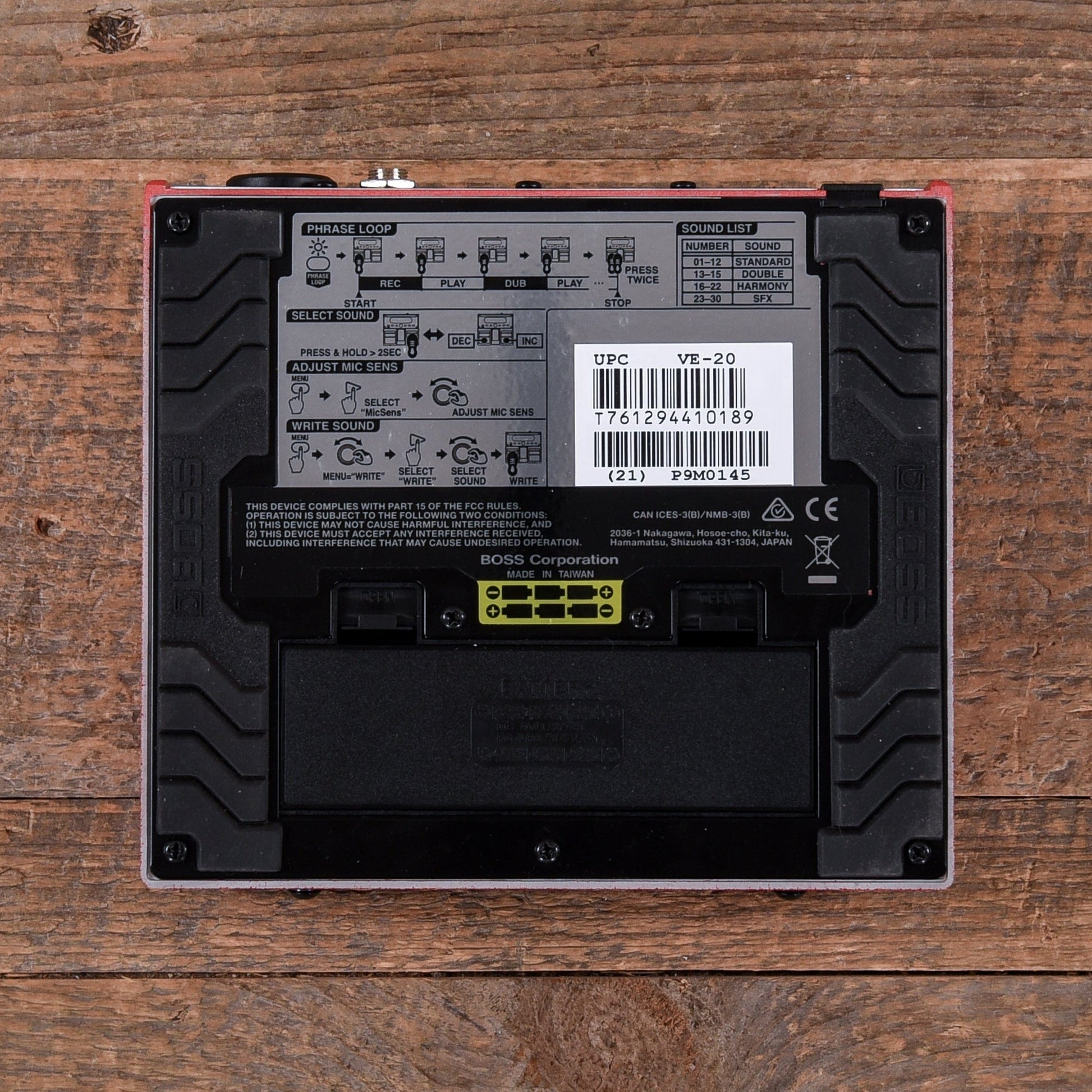 Boss VE-20 Vocal Performer Effects and Pedals / Multi-Effect Unit