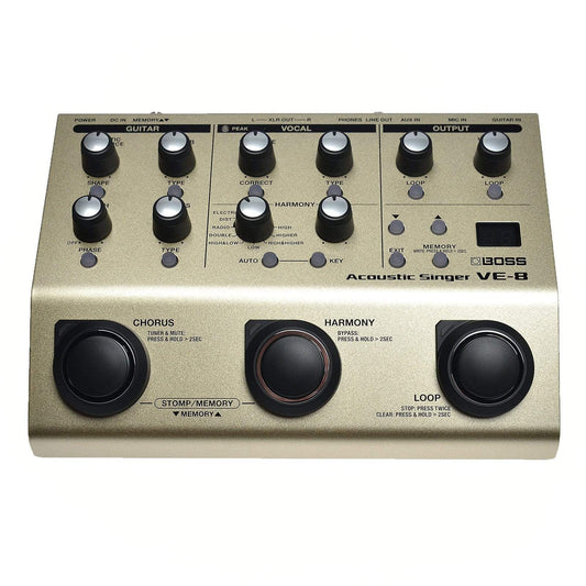 Boss VE-8 Acoustic Singer Effects and Pedals / Multi-Effect Unit