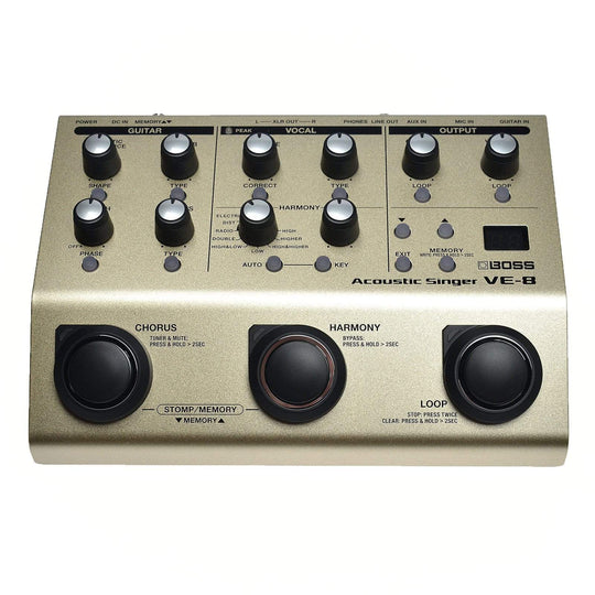 Boss VE-8 Acoustic Singer Effects and Pedals / Multi-Effect Unit