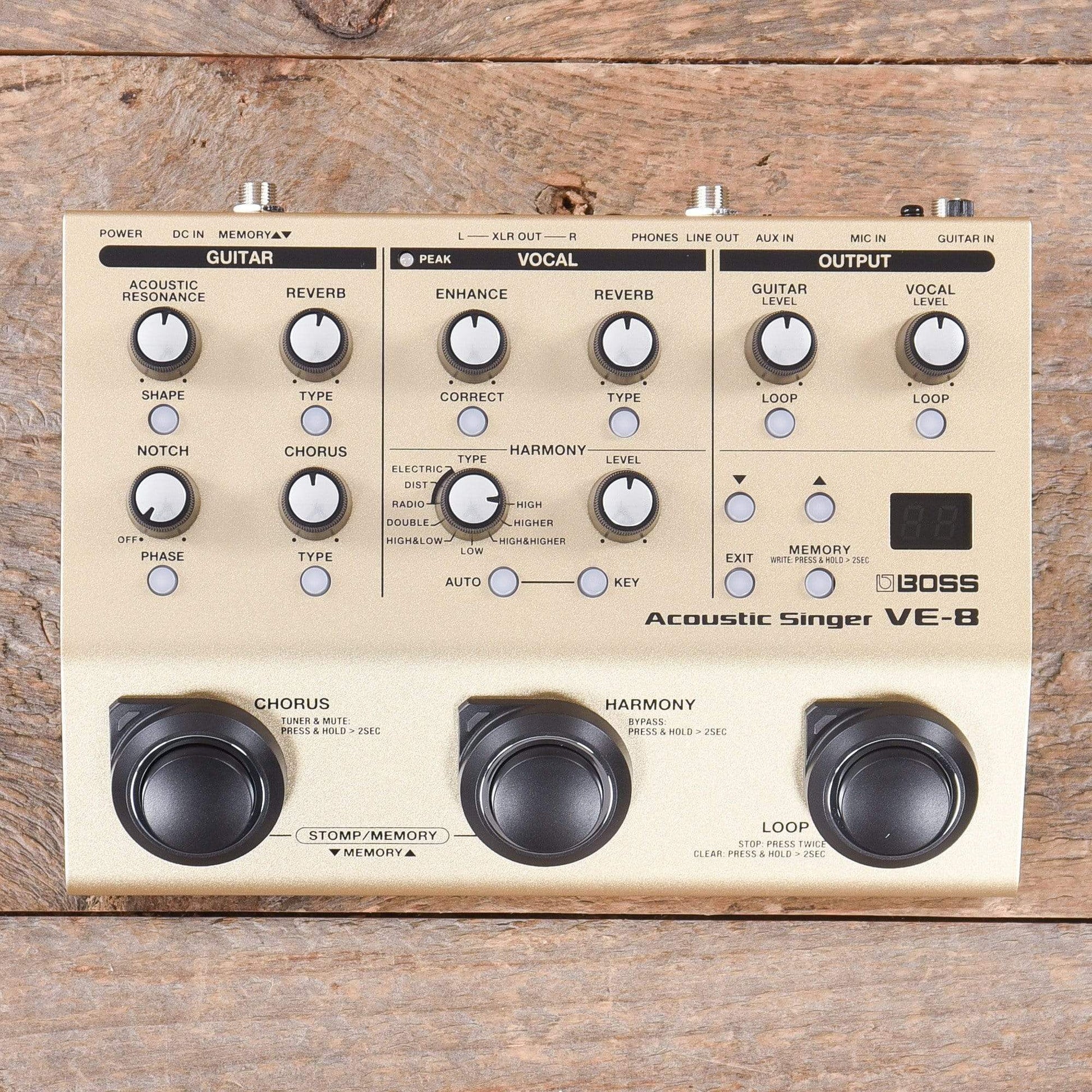 boss acoustic singer pedal Boss VE-8 Acoustic Singer