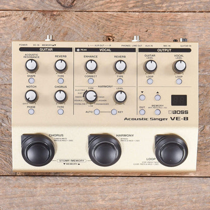 Boss VE-8 Acoustic Singer Effects and Pedals / Multi-Effect Unit