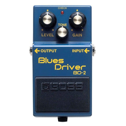 Boss BD-2 Blues Driver Bundle w/ 2 Roland Black Series 6 inch Patch Cables Effects and Pedals / Overdrive and Boost