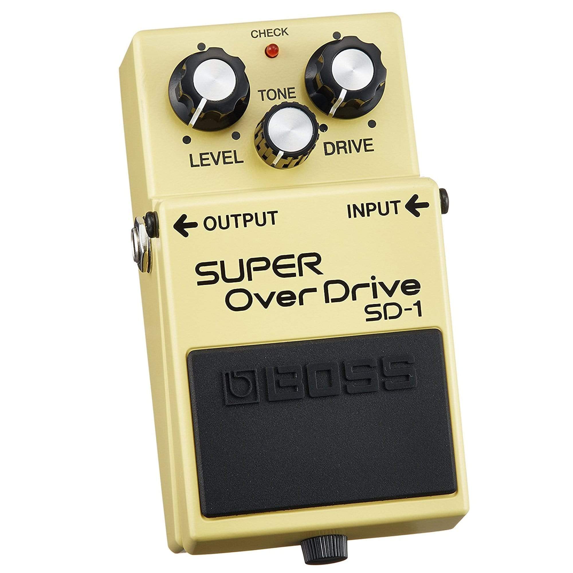 Boss SD-1 Super Overdrive Bundle w/ 2 Roland Black Series 6 inch Patch Cables Effects and Pedals / Overdrive and Boost