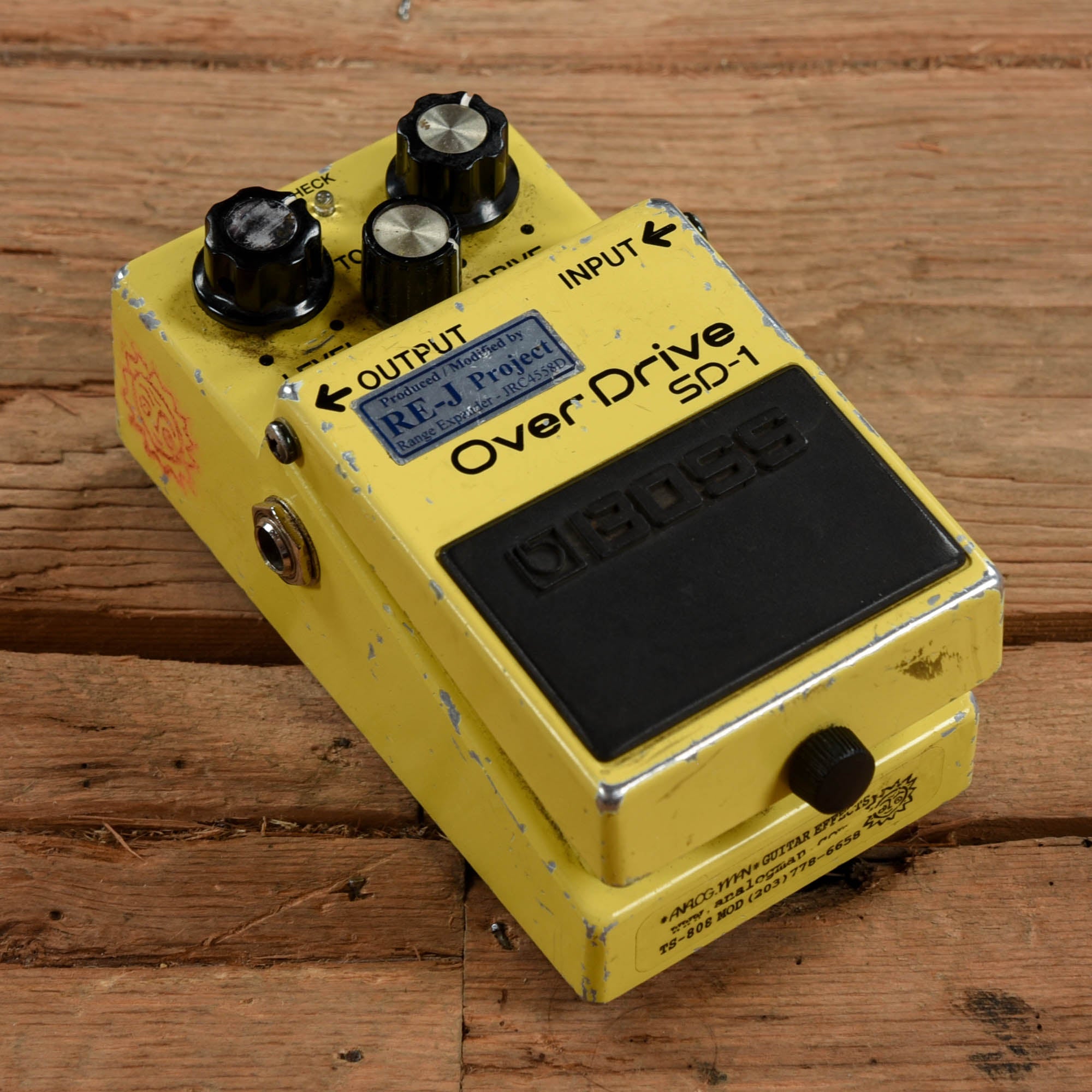 Boss SD-1 Super Overdrive w/ Analogman Mod Effects and Pedals / Overdrive and Boost