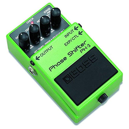 Boss PH-3 Phase Shifter Bundle w/ 2 Roland Black Series 6 inch Patch Cables Effects and Pedals / Phase Shifters