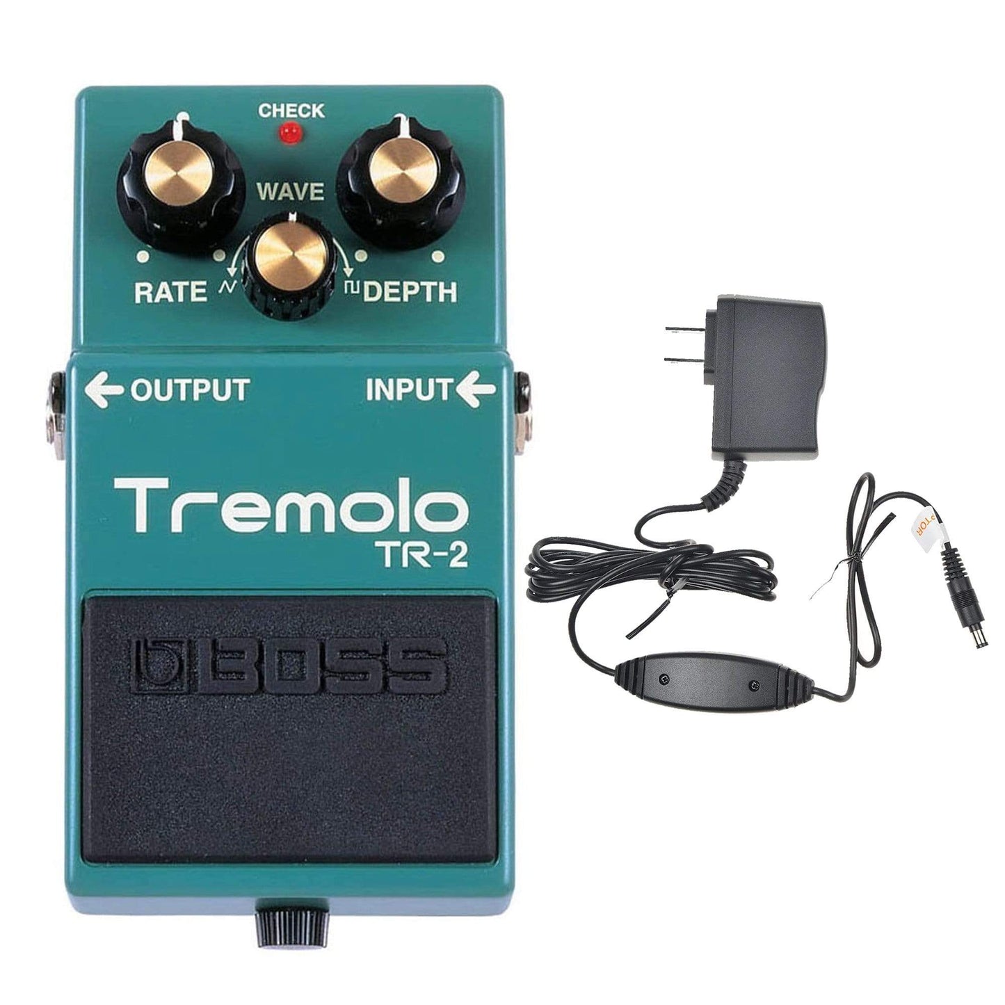 Boss TR-2 Tremolo Bundle w/ Boss PSA-120S2 Power Supply Effects and Pedals / Tremolo and Vibrato