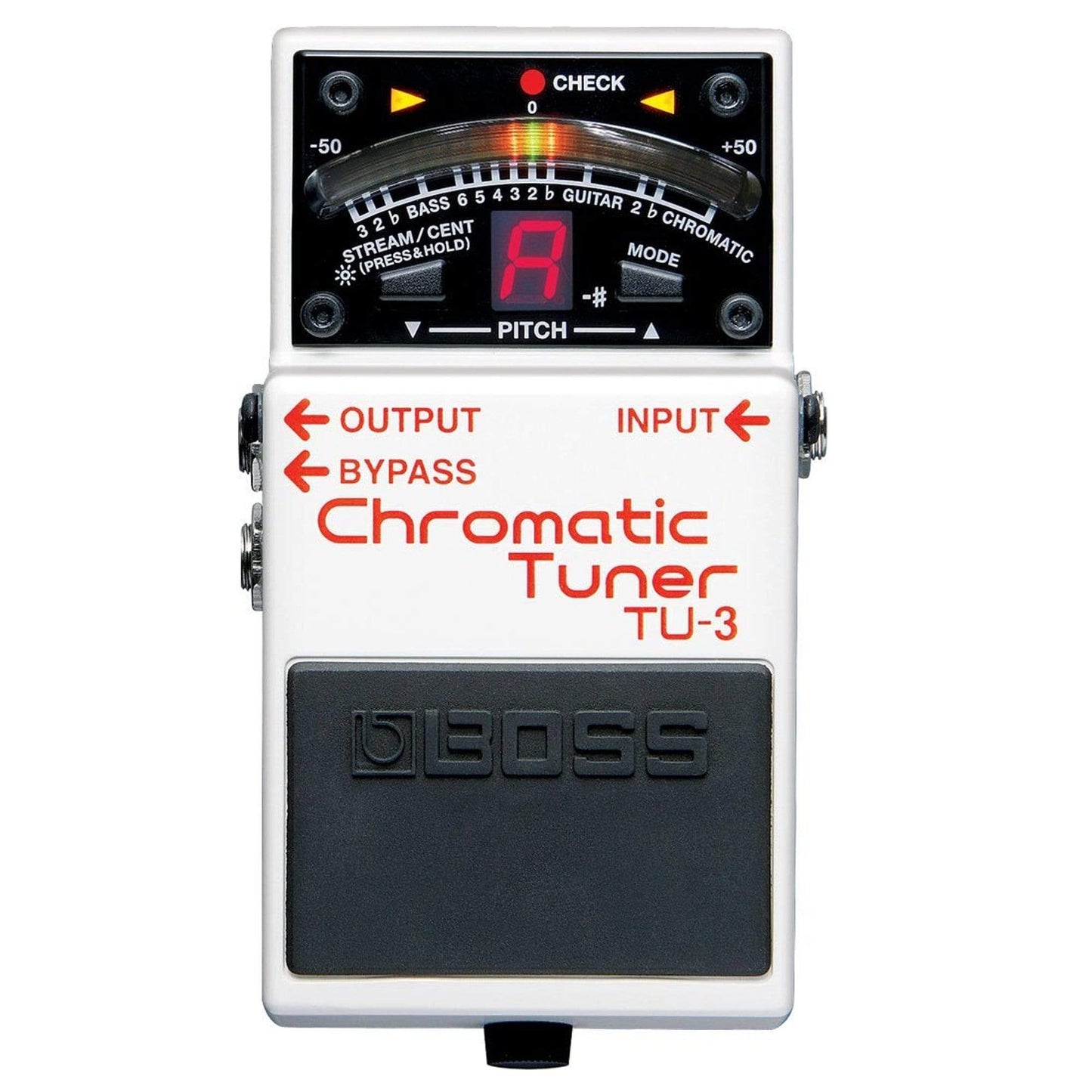 Boss TU-3 Chromatic Tuner Bundle w/ 2 Roland Black Series 6 inch Patch Cables Effects and Pedals / Tuning Pedals