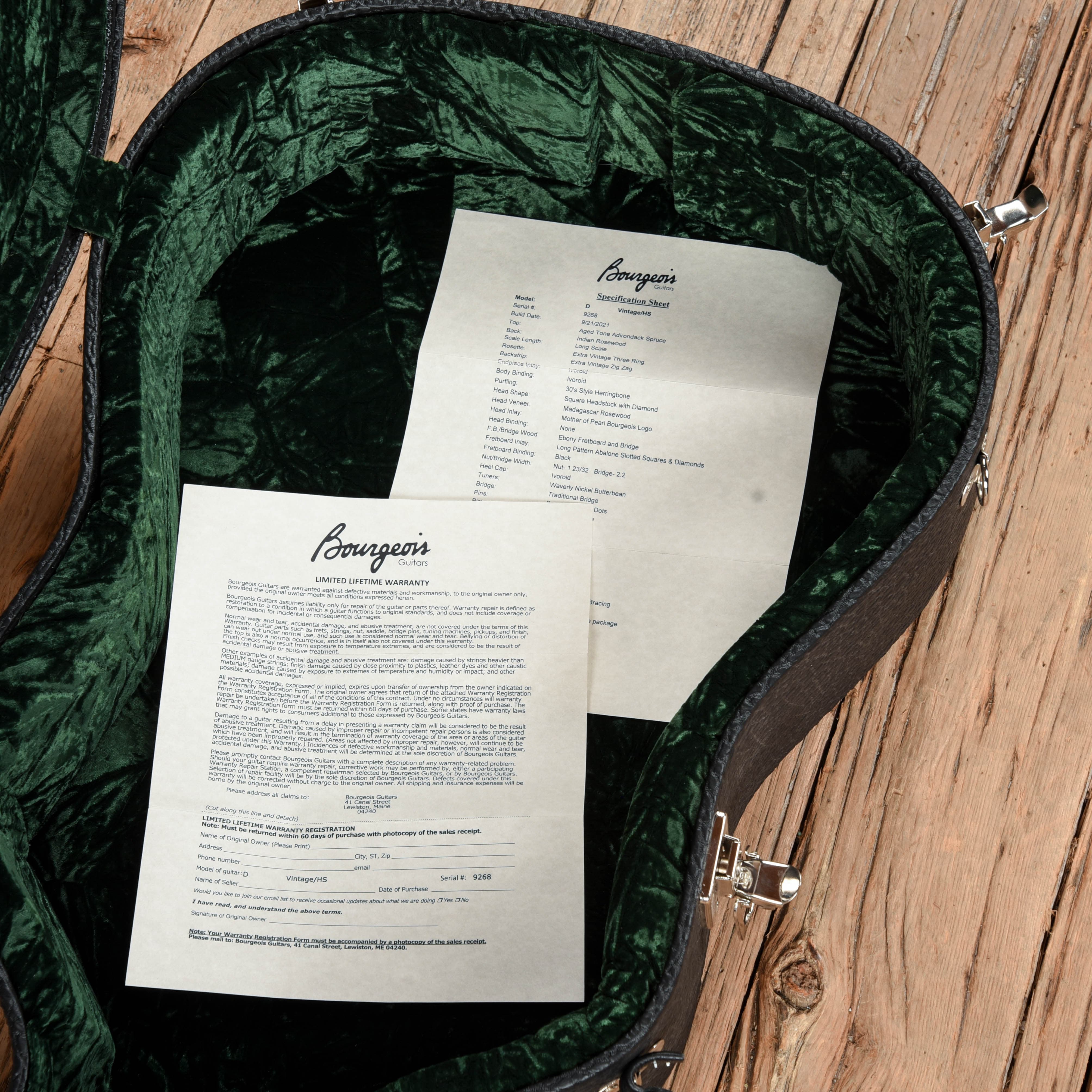 Bourgeois D-Vintage HS Aged Tone Natural 2021 Acoustic Guitars / Dreadnought