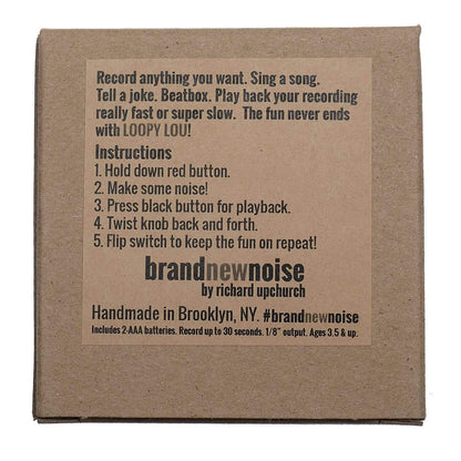 BrandNewNoise Loopy Lou Voice Recorder with Loop Switch Effects and Pedals / Loop Pedals and Samplers