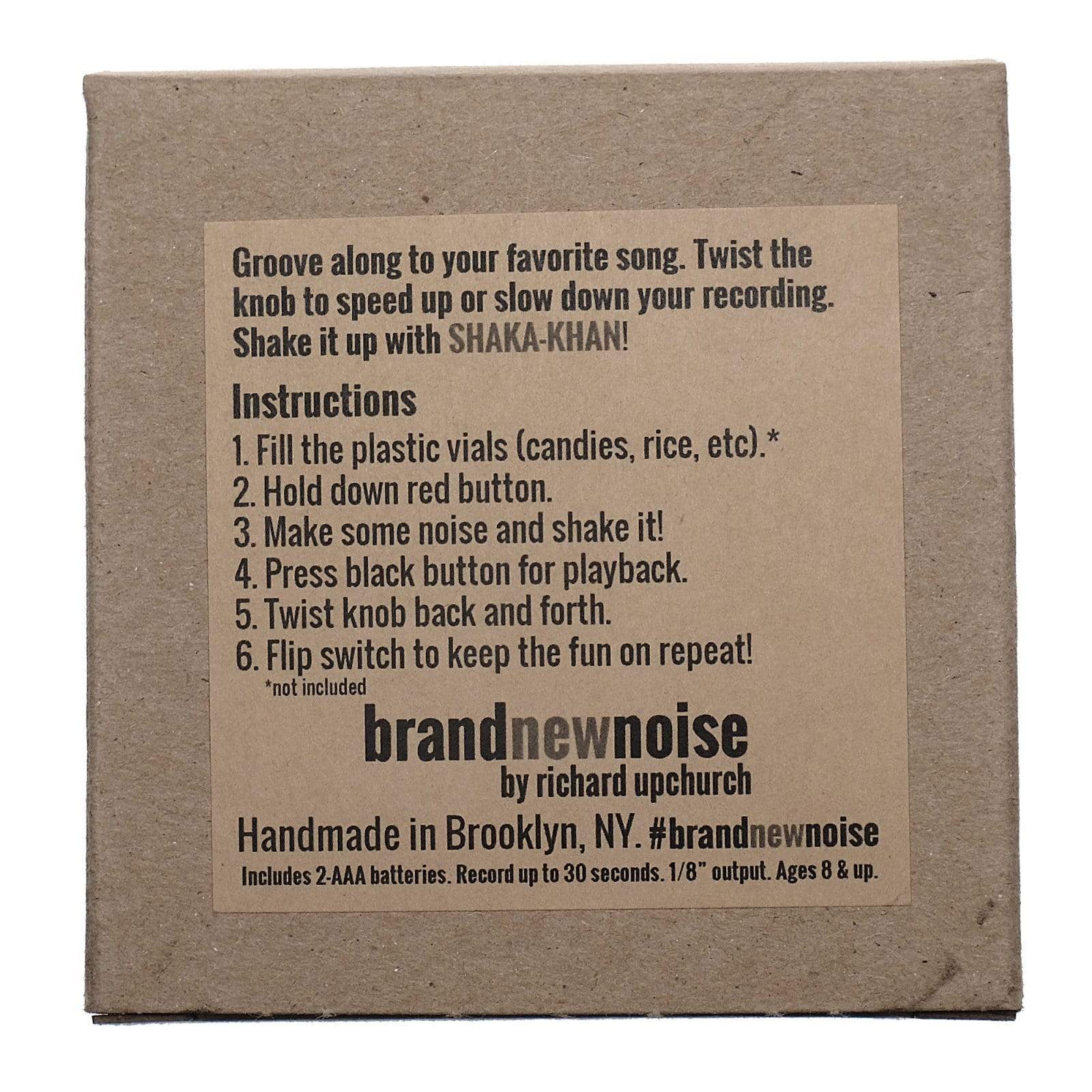 BrandNewNoise Shaka-Khan Percussion Recorder with Loop Switch Effects and Pedals / Loop Pedals and Samplers