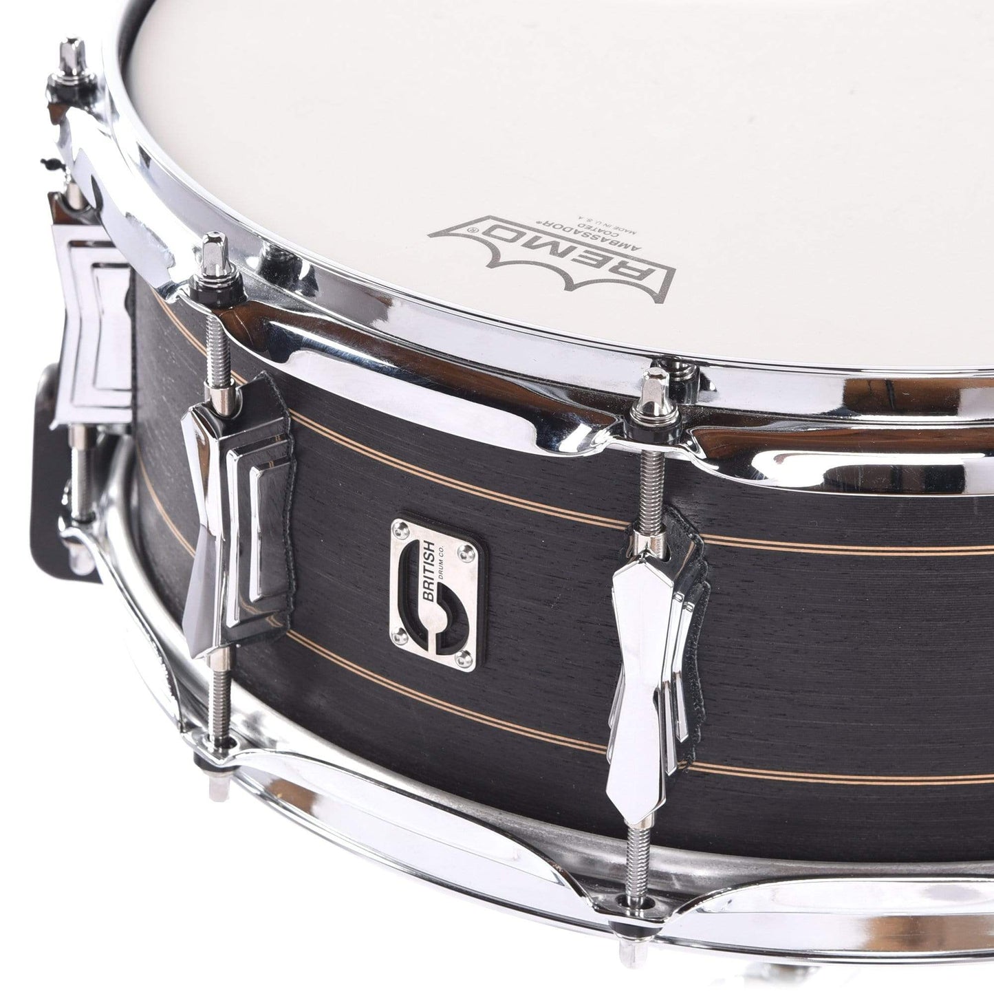 British Drum Co. 5.5x14 Merlin Snare Drum Black Tulip Drums and Percussion / Acoustic Drums / Snare