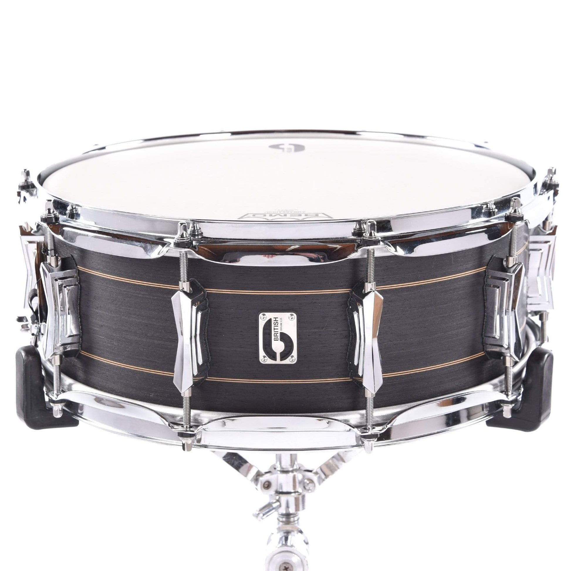 British Drum Co. 5.5x14 Merlin Snare Drum Black Tulip Drums and Percussion / Acoustic Drums / Snare