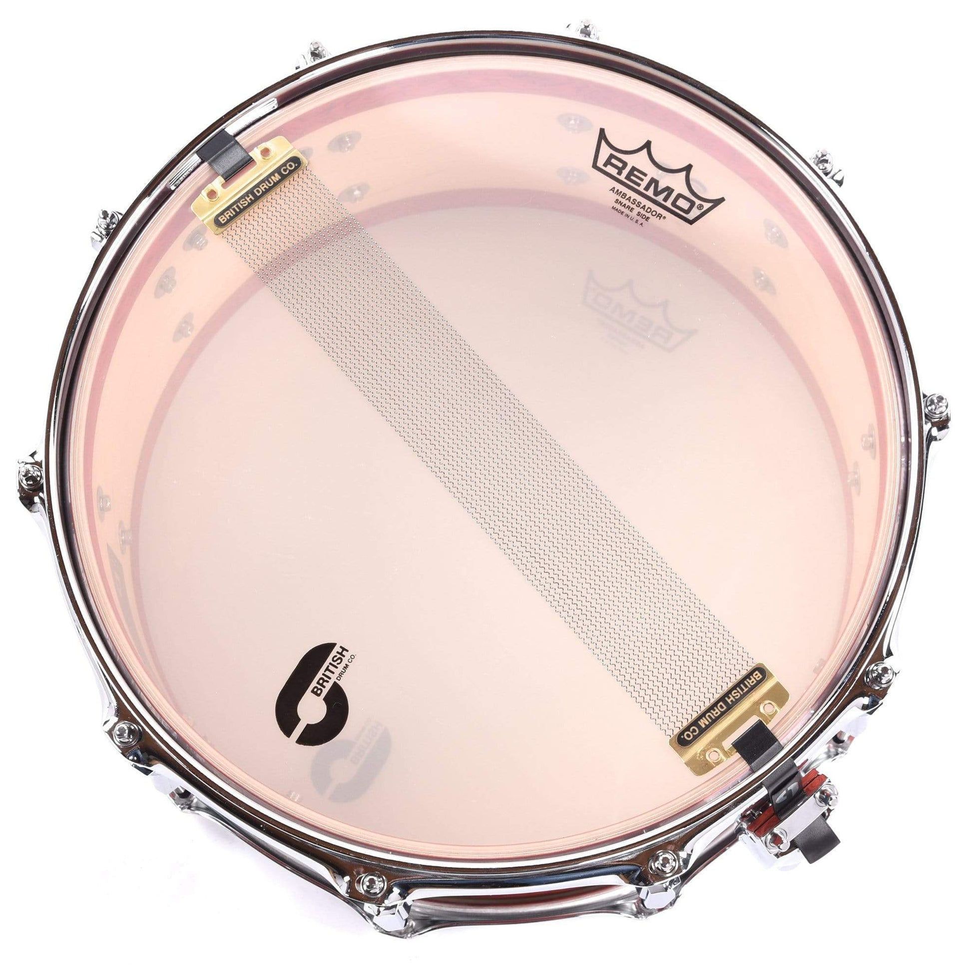 British Drum Co. 6.5x14 Legend Series Snare Drum Buckingham Scarlet Drums and Percussion / Acoustic Drums / Snare