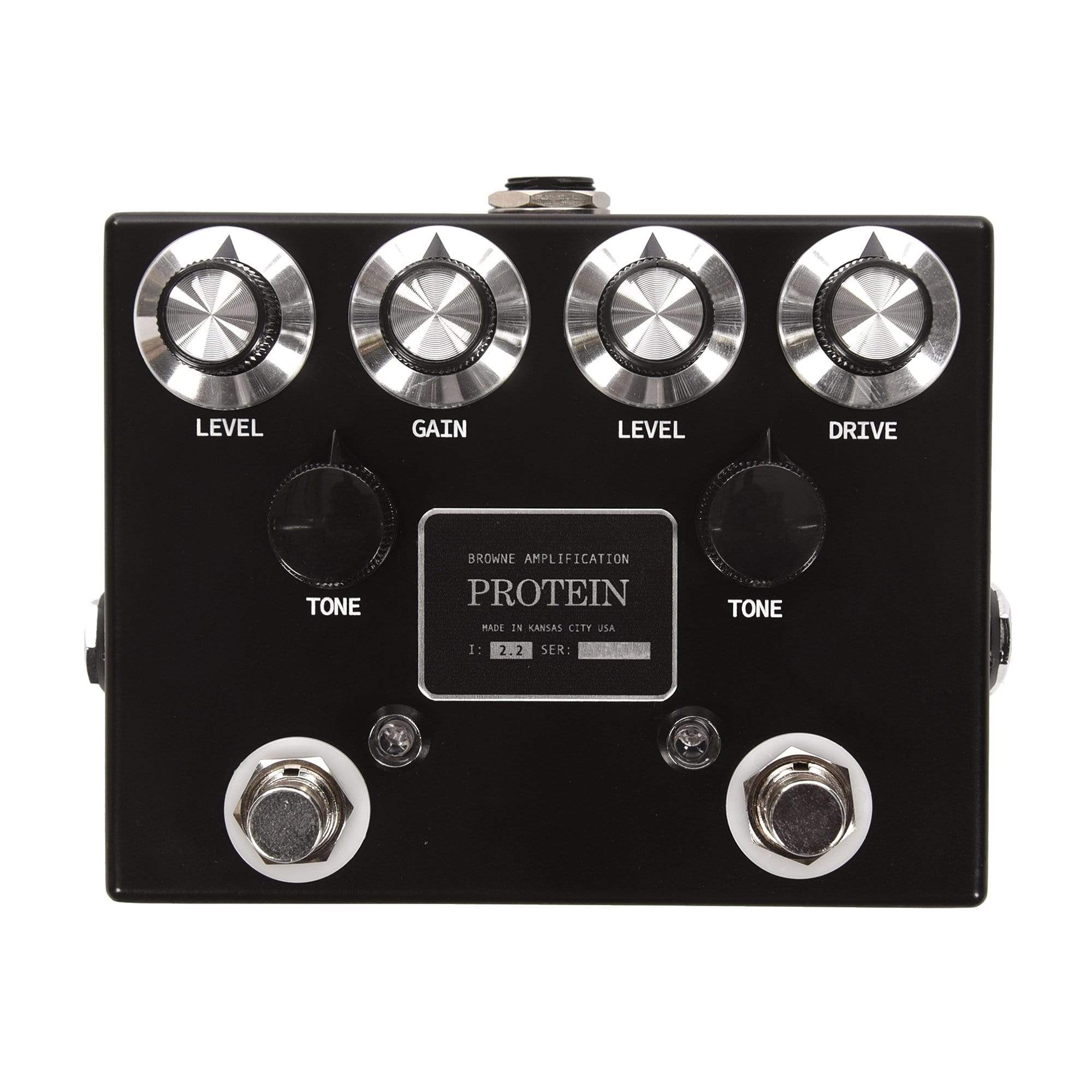 Browne Amplification The Protein Dual Overdrive Pedal Black Effects and Pedals / Overdrive and Boost