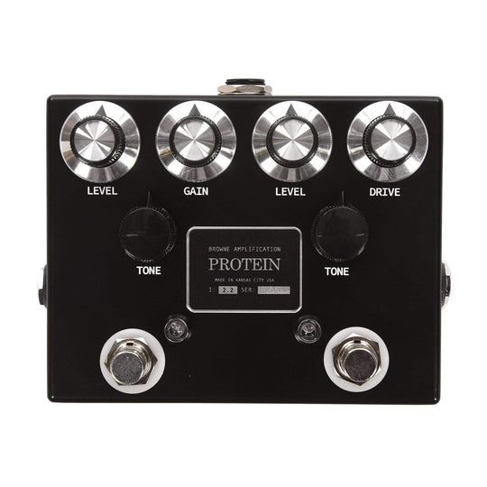 Browne Amplification The Protein Dual Overdrive Pedal Black Effects and Pedals / Overdrive and Boost