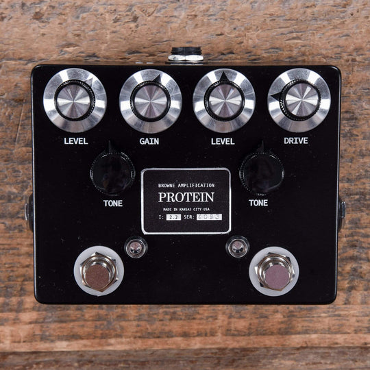 Browne Amplification The Protein Dual Overdrive Pedal Black Effects and Pedals / Overdrive and Boost
