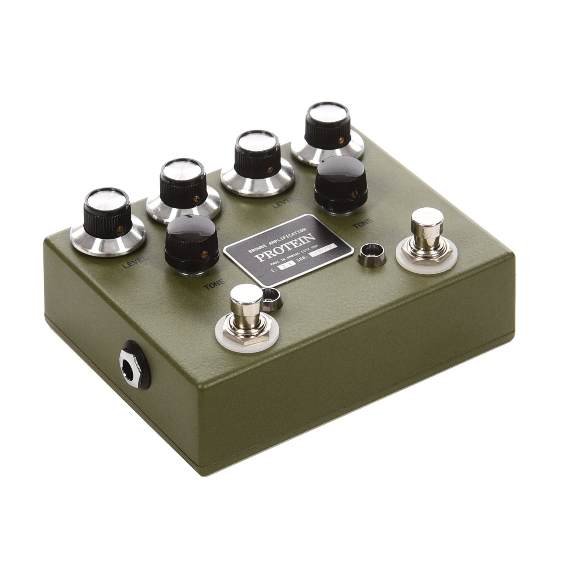 Browne Amplification The Protein Dual Overdrive Pedal Green Effects and Pedals / Overdrive and Boost