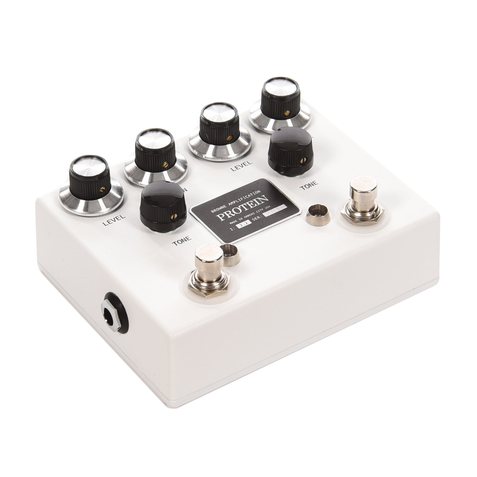 Browne Amplification The Protein Dual Overdrive Pedal White Effects and Pedals / Overdrive and Boost