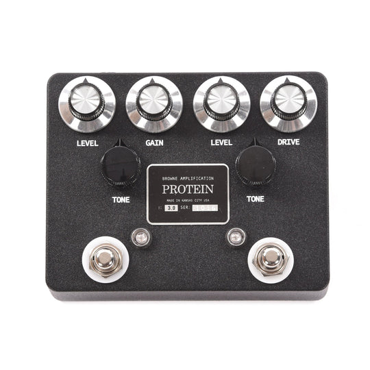 Browne Amplification The Protein Dual Overdrive v3 Pedal Black Effects and Pedals / Overdrive and Boost