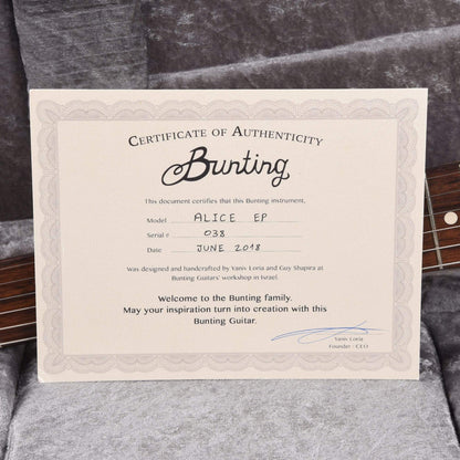 Bunting Alice EP Yellow Bug w/Heavy Air P90 Electric Guitars / Solid Body