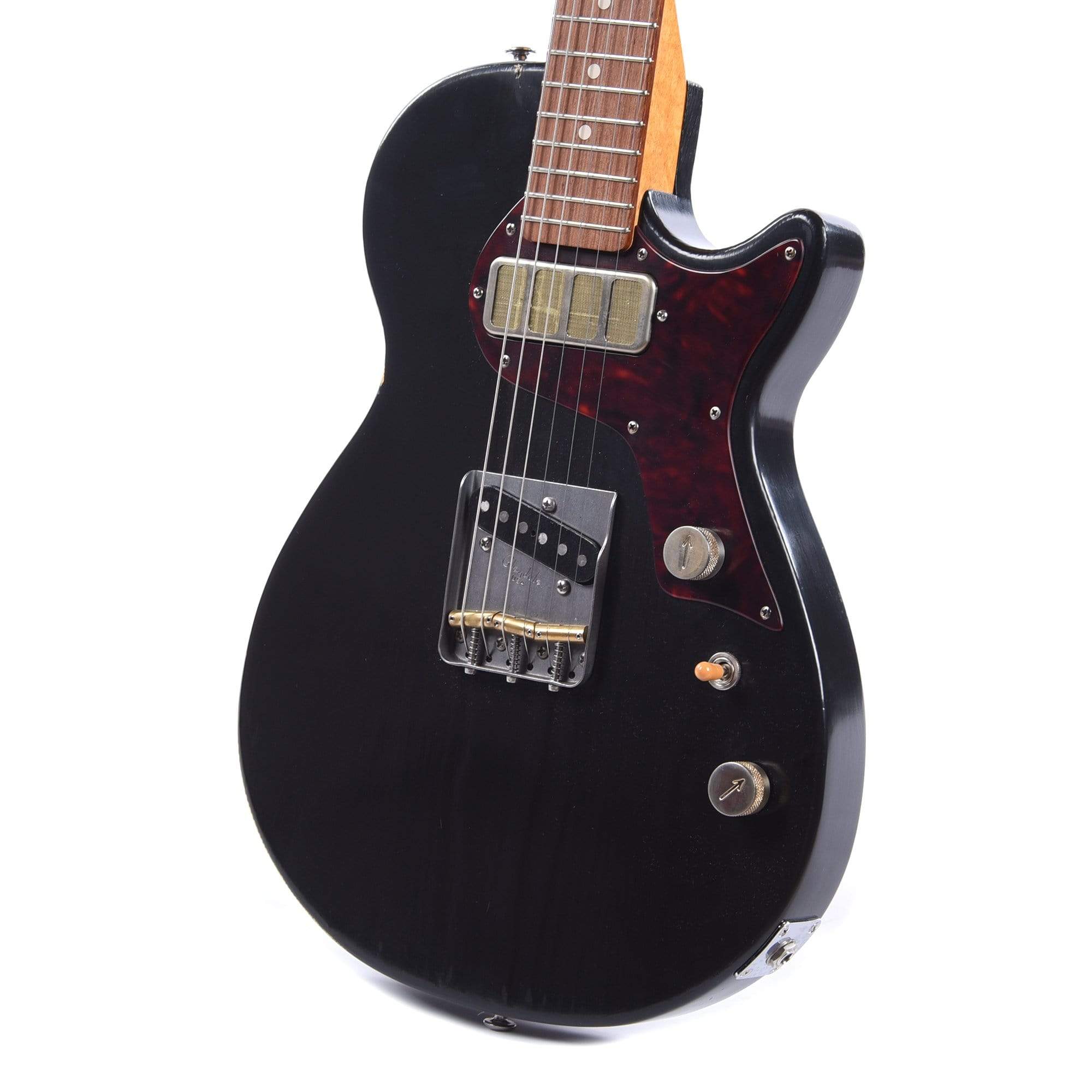 Bunting Alice Tuxedo Black w/Wolfetone T Cub & Vintage Vibe Gold Foil Electric Guitars / Solid Body