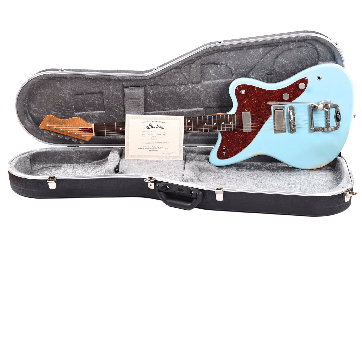 Bunting Melody Queen FB Summer Sky Blue w/Fralin Firebird Pickups & Duesenberg Tremola Electric Guitars / Solid Body