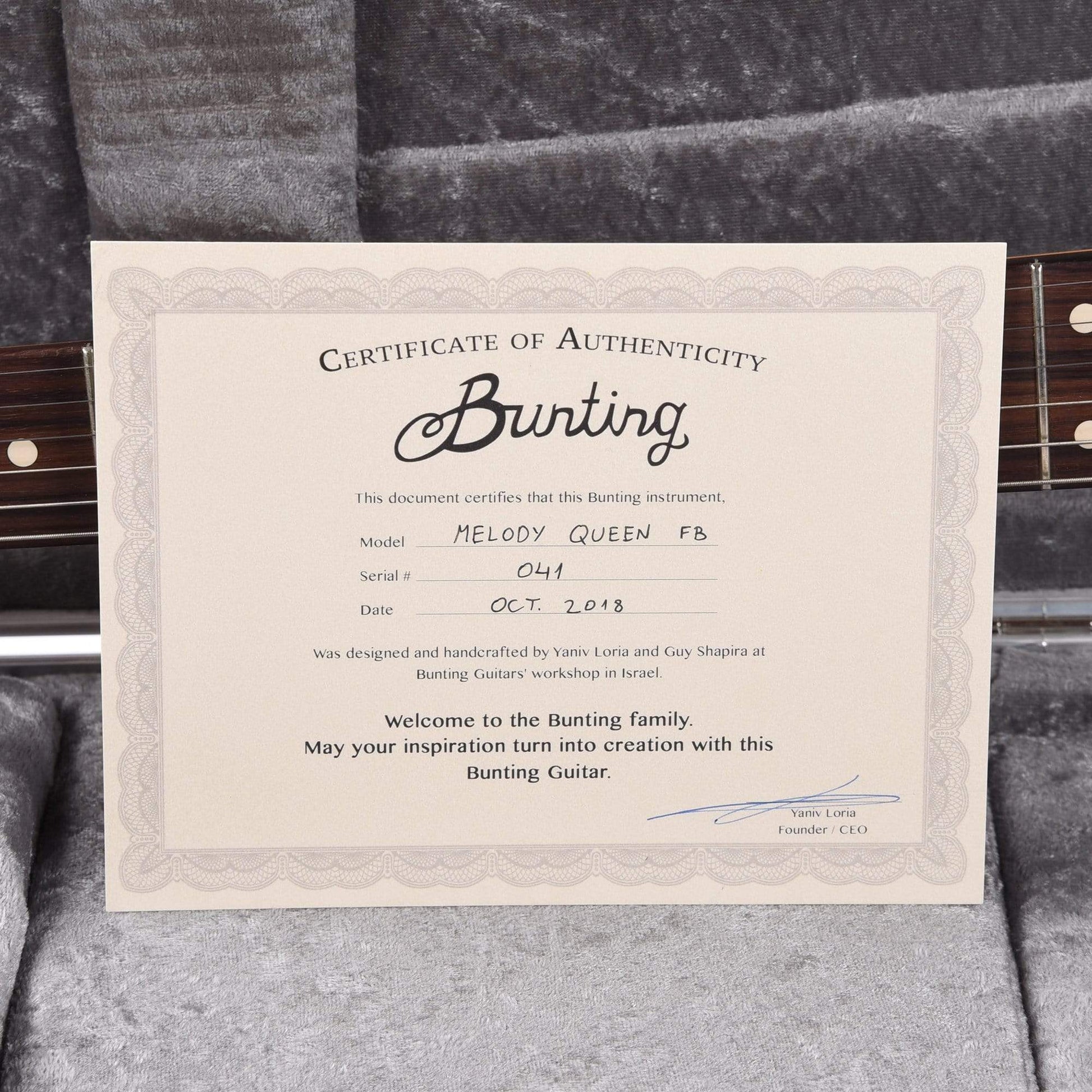 Bunting Melody Queen FB Summer Sky Blue w/Fralin Firebird Pickups & Duesenberg Tremola Electric Guitars / Solid Body