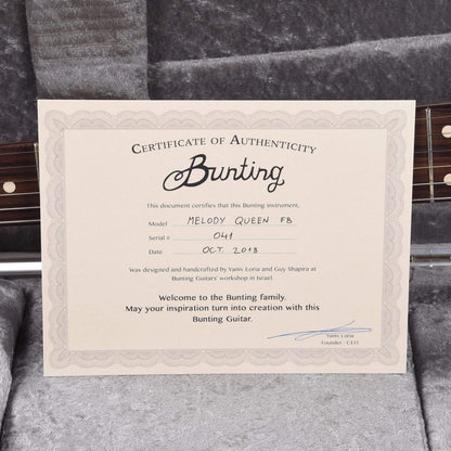 Bunting Melody Queen FB Summer Sky Blue w/Fralin Firebird Pickups & Duesenberg Tremola Electric Guitars / Solid Body