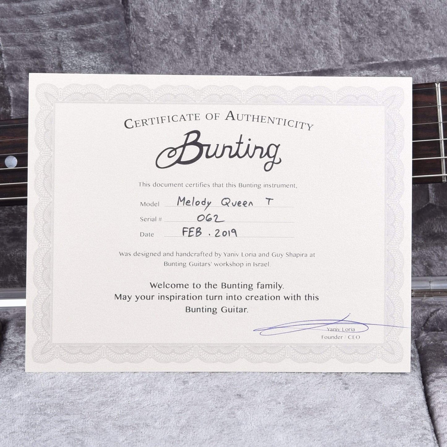 Bunting Melody Queen T Indian Burst w/Wolfetone T Cub & Mojo Rod 90 Pickups Electric Guitars / Solid Body