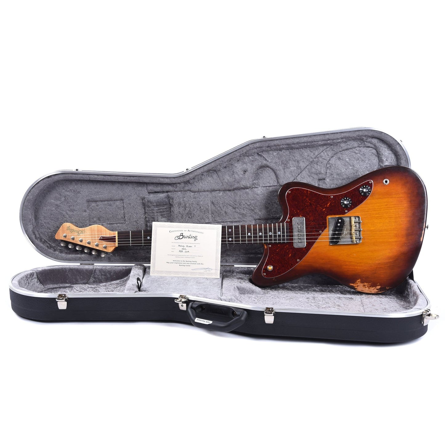 Bunting Melody Queen T Indian Burst w/Wolfetone T Cub & Mojo Rod 90 Pickups Electric Guitars / Solid Body