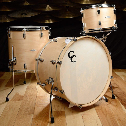 C&C 12th & Vine 13/16/22 3pc. Maple/Poplar Drum Kit Natural Satin Drums and Percussion / Acoustic Drums / Full Acoustic Kits