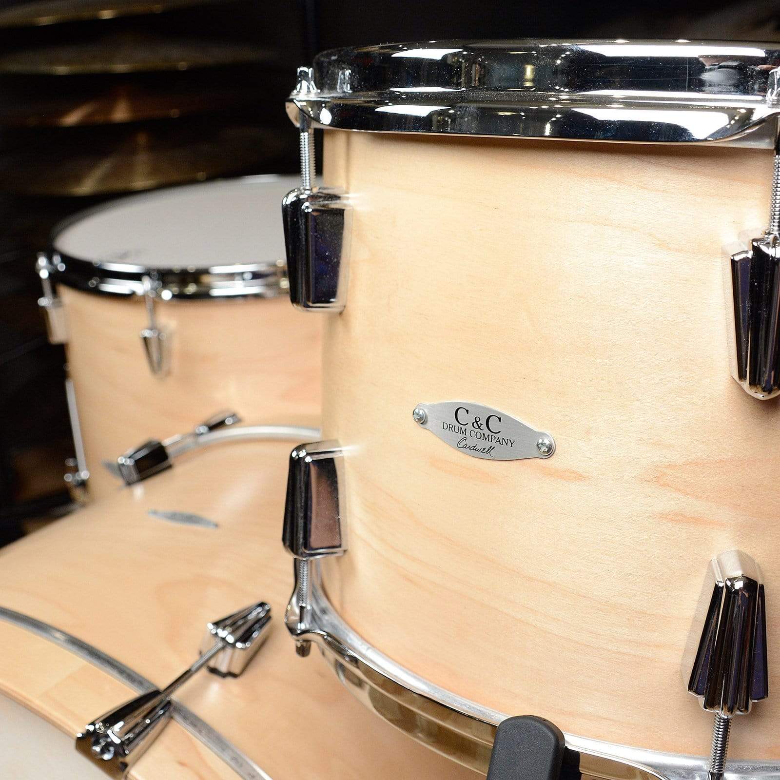 C&C 12th & Vine 13/16/22 3pc. Maple/Poplar Drum Kit Natural Satin Drums and Percussion / Acoustic Drums / Full Acoustic Kits