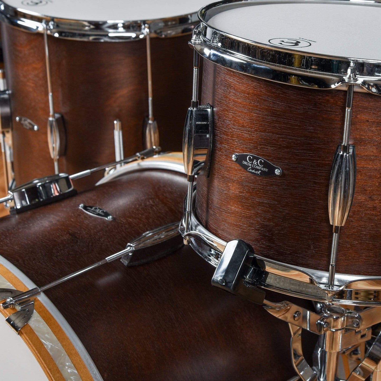 C&C Player Date 1 12/14/20 3pc. Drum Kit Walnut Stain Drums and Percussion / Acoustic Drums / Full Acoustic Kits