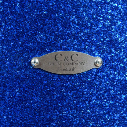 C&C Player Date 1 13/16/22 3pc. Drum Kit Blue Sparkle Drums and Percussion / Acoustic Drums / Full Acoustic Kits