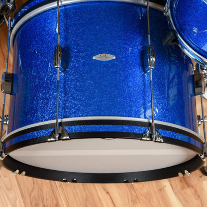 C&C Player Date 1 13/16/22 3pc. Drum Kit Blue Sparkle Drums and Percussion / Acoustic Drums / Full Acoustic Kits
