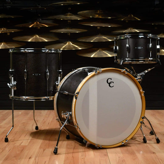 C&C Player Date 1 13/16/22 3pc. Drum Kit Ebony Satin Drums and Percussion / Acoustic Drums / Full Acoustic Kits