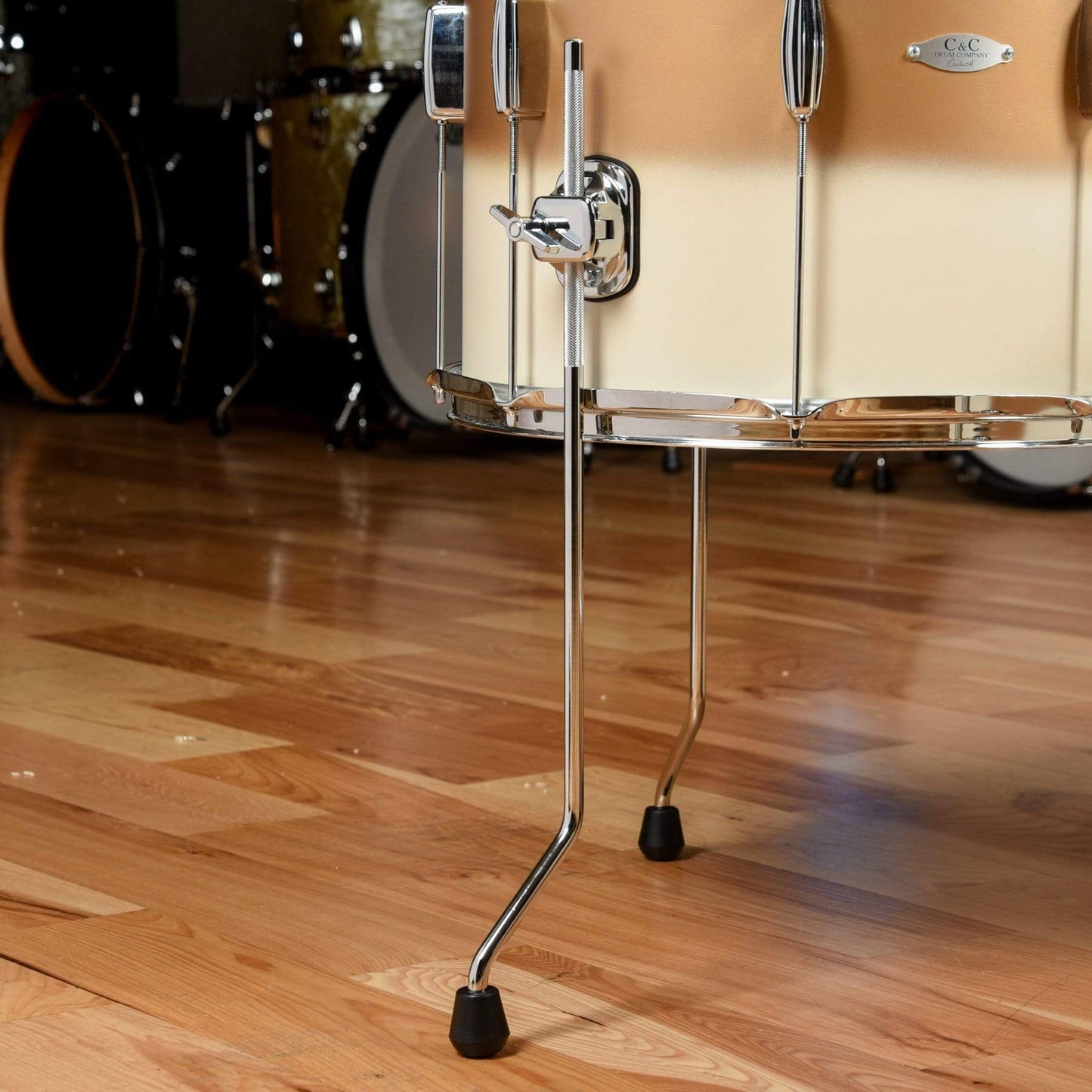 C&C Player Date 1 13/16/22 3pc. Drum Kit Egg Nog/Gold Duco Satin Drums and Percussion / Acoustic Drums / Full Acoustic Kits