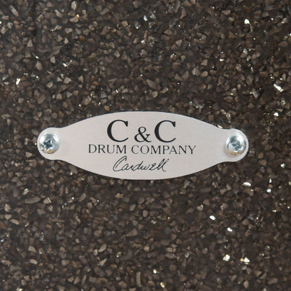 C&C Player Date 1 13/16/22 3pc. Drum Kit Grey Glitter Drums and Percussion / Acoustic Drums / Full Acoustic Kits