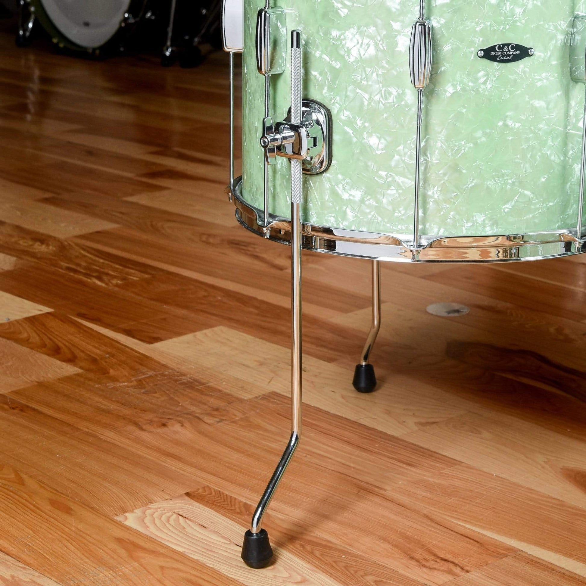 C&C Player Date 1 13/16/22 3pc. Drum Kit Mint Marine Pearl Drums and Percussion / Acoustic Drums / Full Acoustic Kits