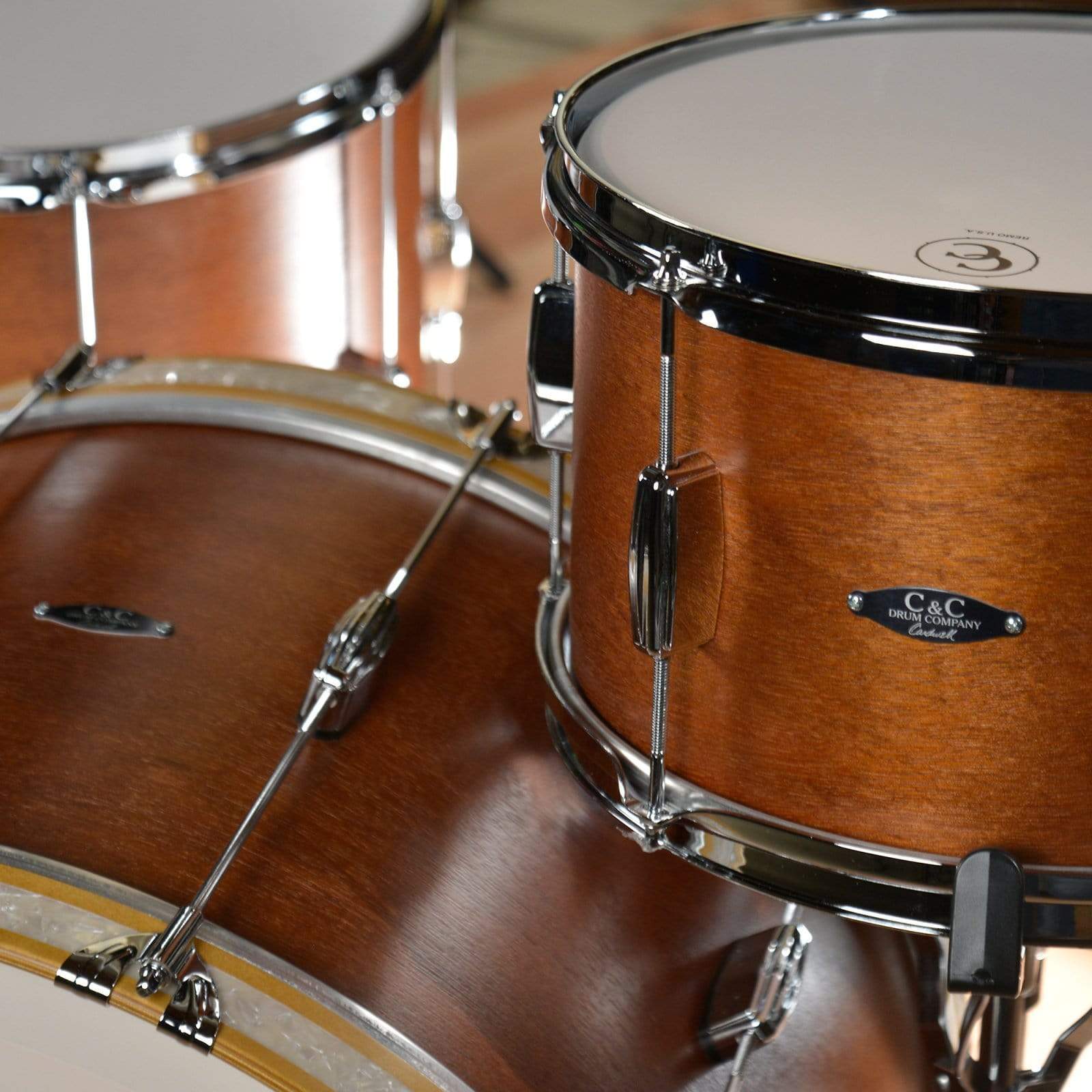C&C Player Date 1 13/16/24 3pc. Drum Kit Brown Mahogany Drums and Percussion / Acoustic Drums / Full Acoustic Kits